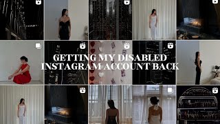 How to get your disabled Instagram back 🔒 Step by step of what I did and what I’d do different