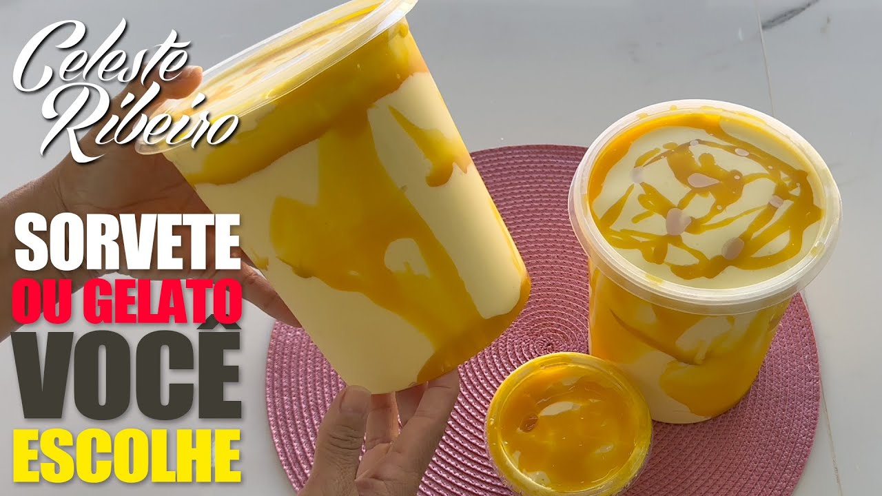 Sorvete ou Gelato -  Você escolhe