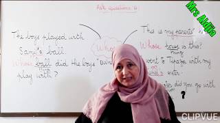 أساسيات الانجليزية 17 تقديم أداة الاستفهام whose