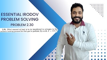 Essential Irodov Problem Solving Series | Question 2.30 | JEE / NEET | Concept Building |
