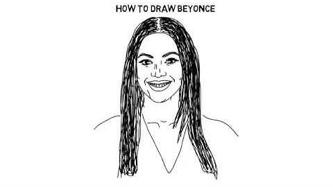 How to draw Beyonce