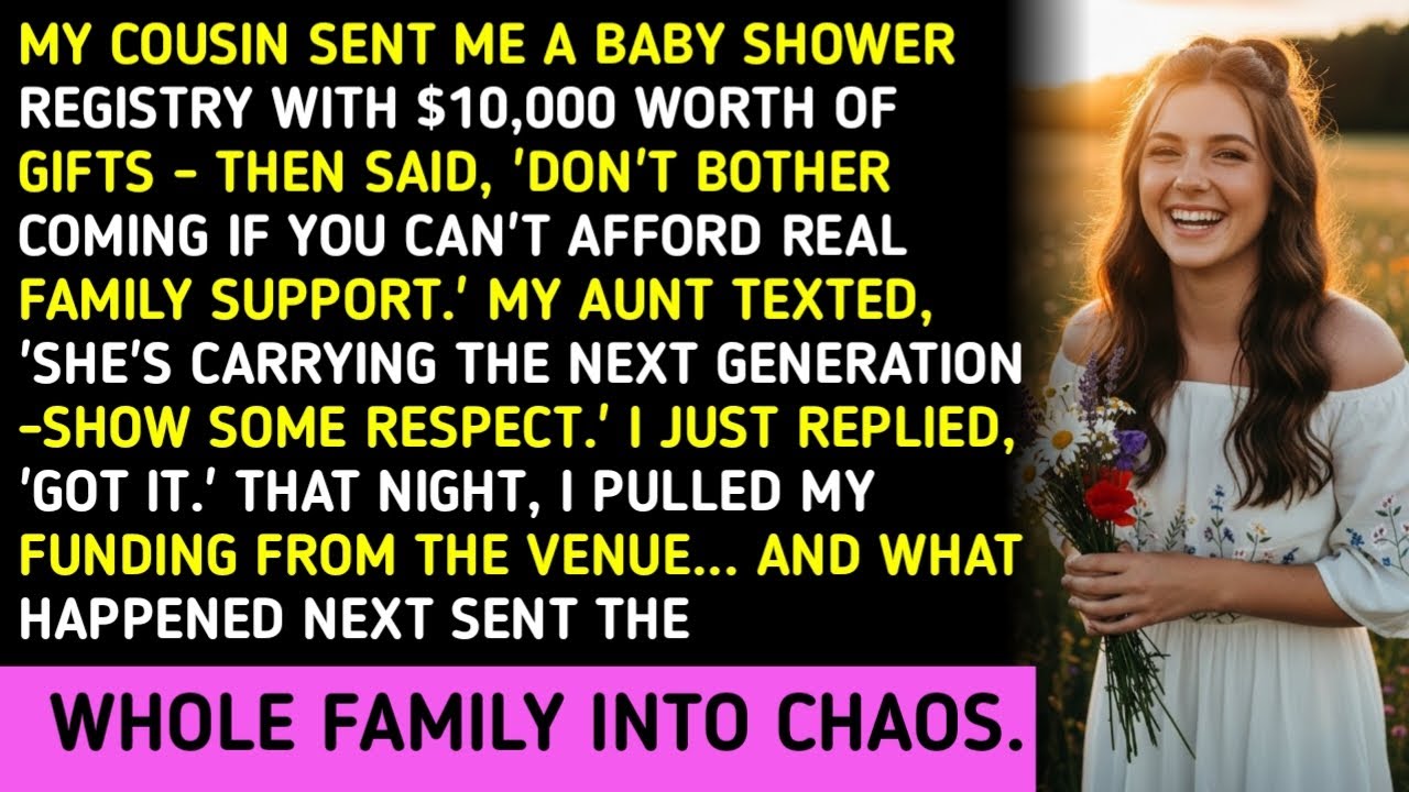 My Cousin Sent Me A Baby Shower Registry With $10,000 Worth Of Gifts - Then Said, 'Don't Bother Comi