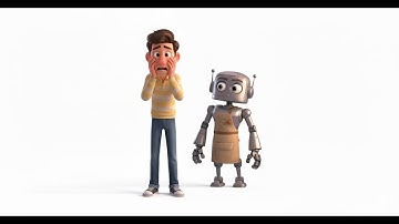 A Humanoid Robot Saves A Young Man | About androids and Anthropomorphic robots as household robots.