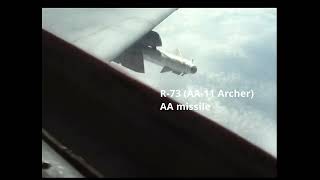 R-73 (AA-11 Archer) air-to-air missile launch from a Hungarian MiG-29UB Fulcrum in 2006
