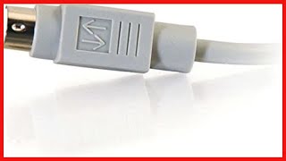 C2G 02318 8 Pin Mini DIN MM Serial RS232 Cable, Beige 10 Feet, 3 05 Meters