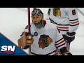 Fans In The Bell Centre Salute Marc-Andre Fleury For His 500th Career Win