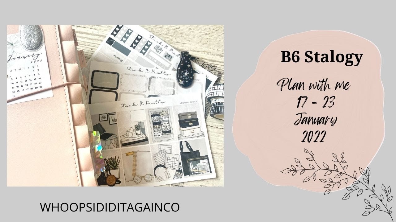 B6 Stalogy || plan with me weekly pages || 17-23 January 2022 - YouTube