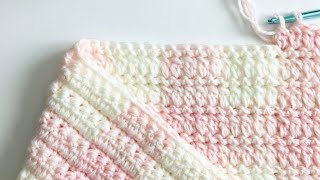 DC2tog (Double Crochet 2 Together) Gingham Blanket DC2tog (Double Crochet 2 Together) Gingham Blanket