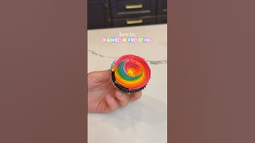 How to make rainbow buttercream swirls 🧁🌈
