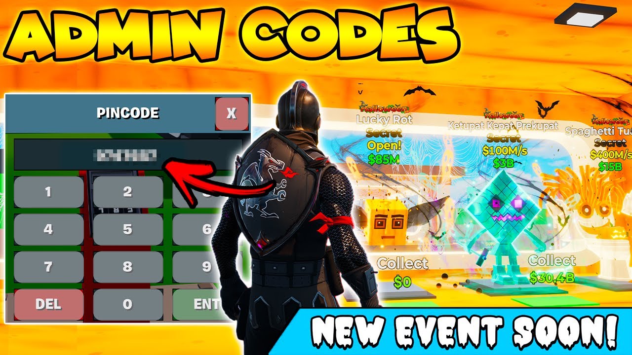Secret. Admin Code Admin Secret Codes Fortnite Steal The Brainrot Halloween Event Codes ...