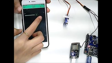 servo control by NodeMCU & Blynk