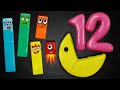 Numberblocks pacman and more numbers 1 to 12