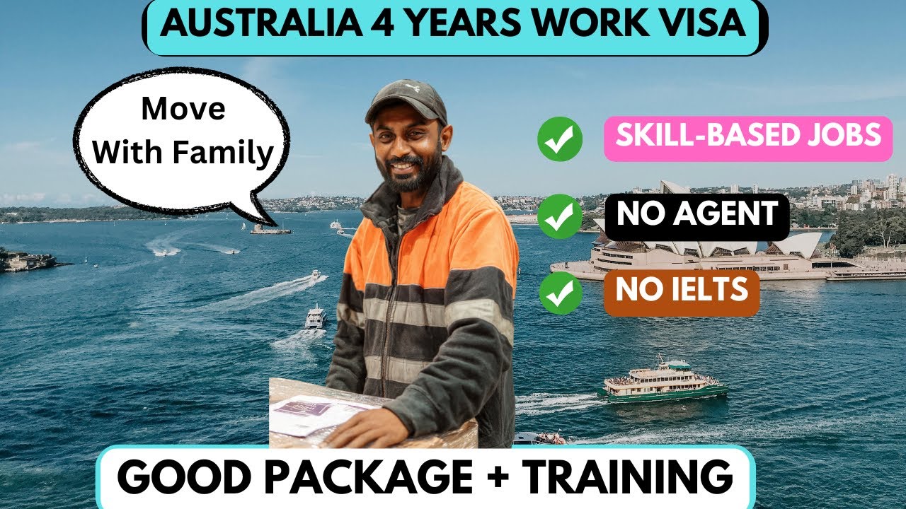 🇦🇺 Australia 4 Years Work Visa 2026 | Skill-Based Jobs (No Degree Needed)