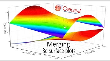 How to merge 3D surface plots on a single frame in Origin