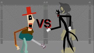 Cartoon Cat Vs Toy Tumor Stick Nodes Animation