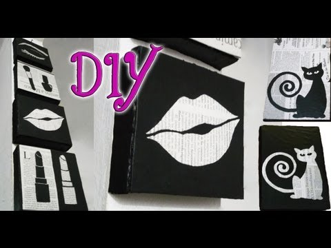 Diy â cuadros minimalistas para decorar paredes â (reciclando ...