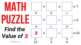 Can You Solve This Math Puzzle? | Find the Value of X in a 3 By 3 Table | Fast & Easy Tutorial