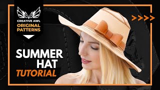 Leather Summer Hat DIY. How to make a hat?