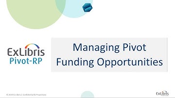 Tracking, Saving, Sharing, and Managing Pivot-RP Funding Opportunities