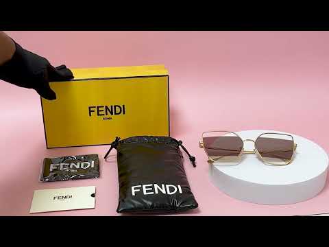 Video Fendi Sunglasses Model-FE40015U Color-30E Shiny Endura... - youtube