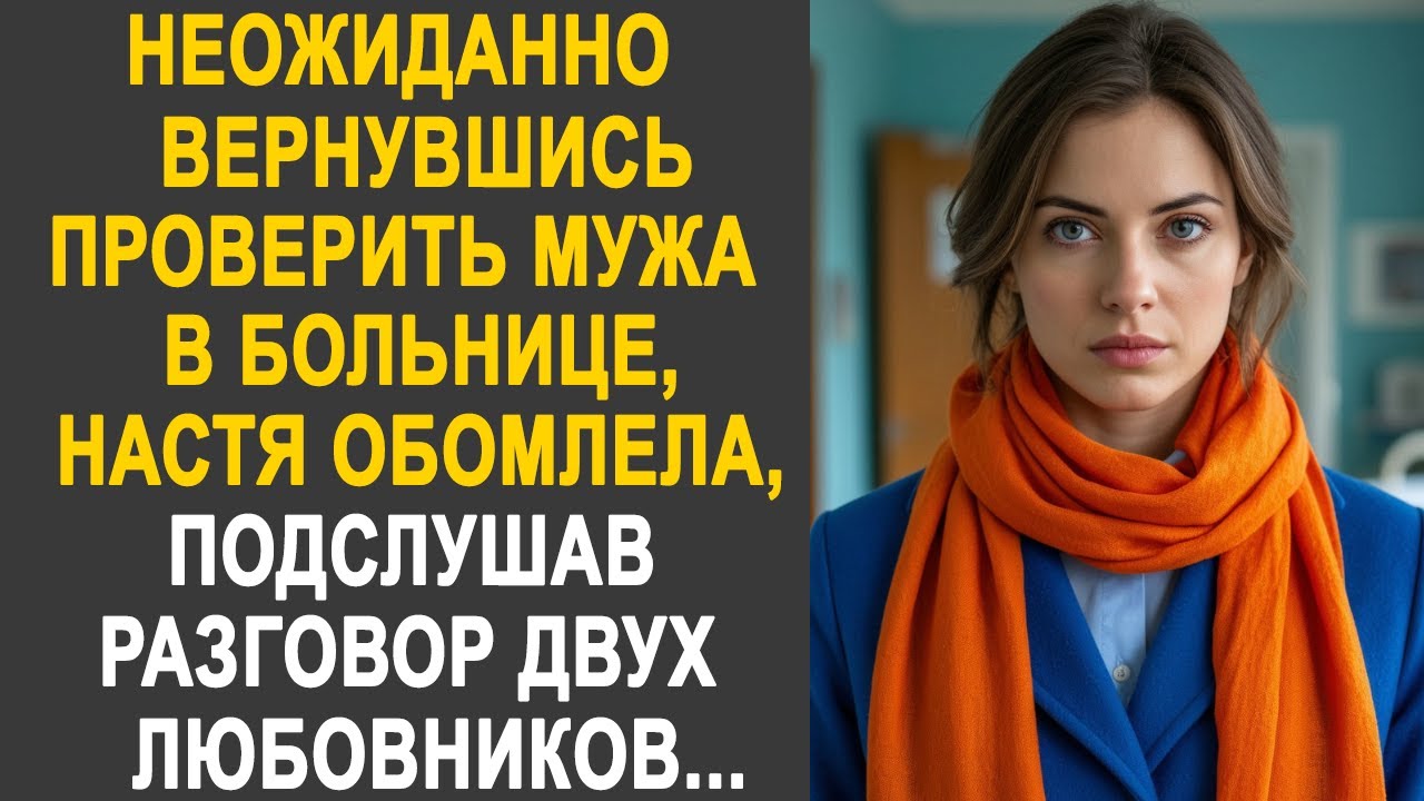 Неожиданно вернувшись проверить мужа в больнице, Настя застыла, подслушав разговор любовников...