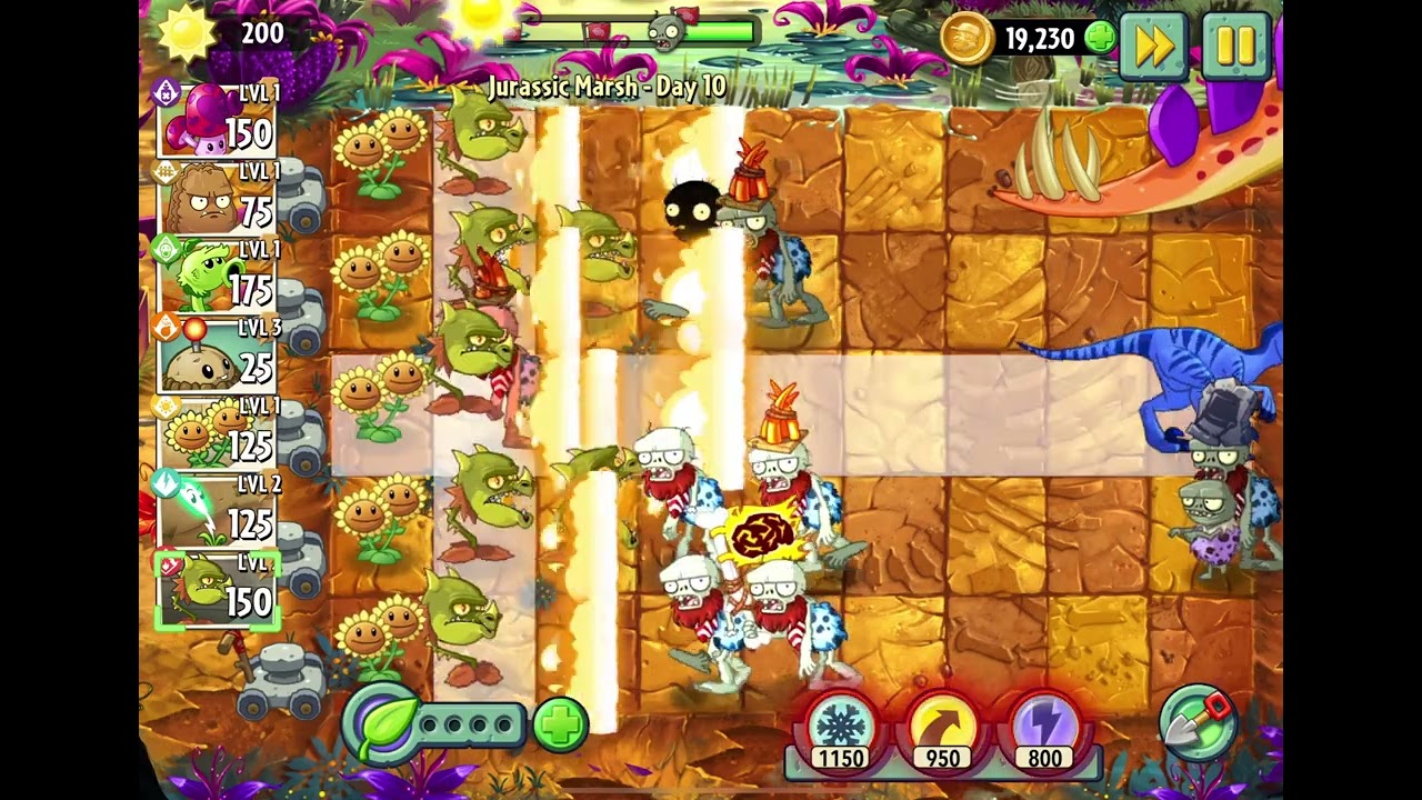 Snapdragon Can’t Handle That! Jurassic Marsh Madness! | PVZ 2 Jurassic Marsh Day 10