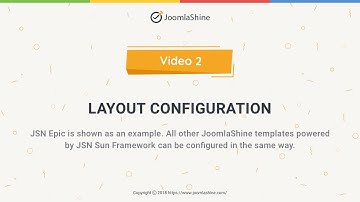 JSN Sun Framework Tutorials | Video 2: Layout Configuration