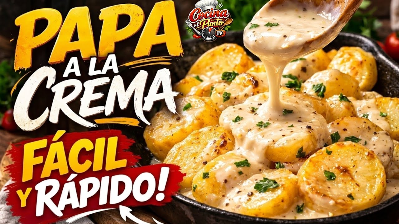 PAPA A LA CREMA FACIL Y RAPIDO | PASO A PASO 