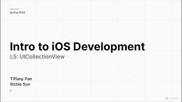 [SP24] Intro to iOS - L5: UICollectionView