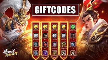 Heroes Kingdom & All Redeem Codes | 4 Giftcodes Heroes Kingdom Samkok M - How to Redeem Code