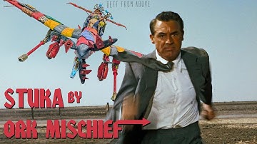 "Ms. Fire" - WW2 Stuka kitbashed into an Ork Wazbom Blastajet - Deff from Above Challenge!