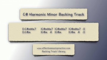 C# Harmonic Minor Backing Track