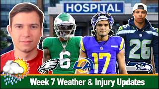 Week 7 Weather & Injury Updates | 2026 Fantasy Football
