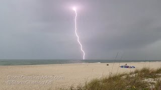 洋楽 FRISCO Beach Thunder / Beach Thunder Lou Crazy Dangerous Close Lightning At The Beach, Nokomis, FL - 4/6