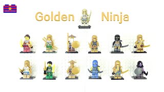 Golden Ninja minifigures Unboxing &amp; Show