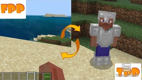 How to change FPP TOO TPP camera view in MINECRAFT || MOBILE VERSION