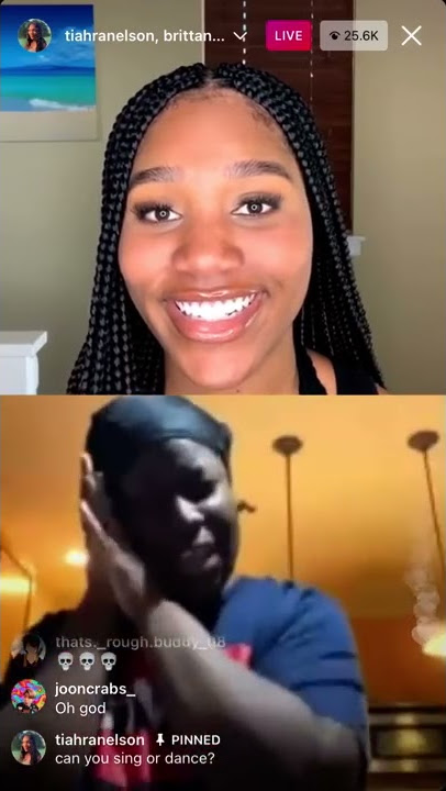 Girl does anime cosplay facial expressions - Tiahranelson Instagram Live Talent Show