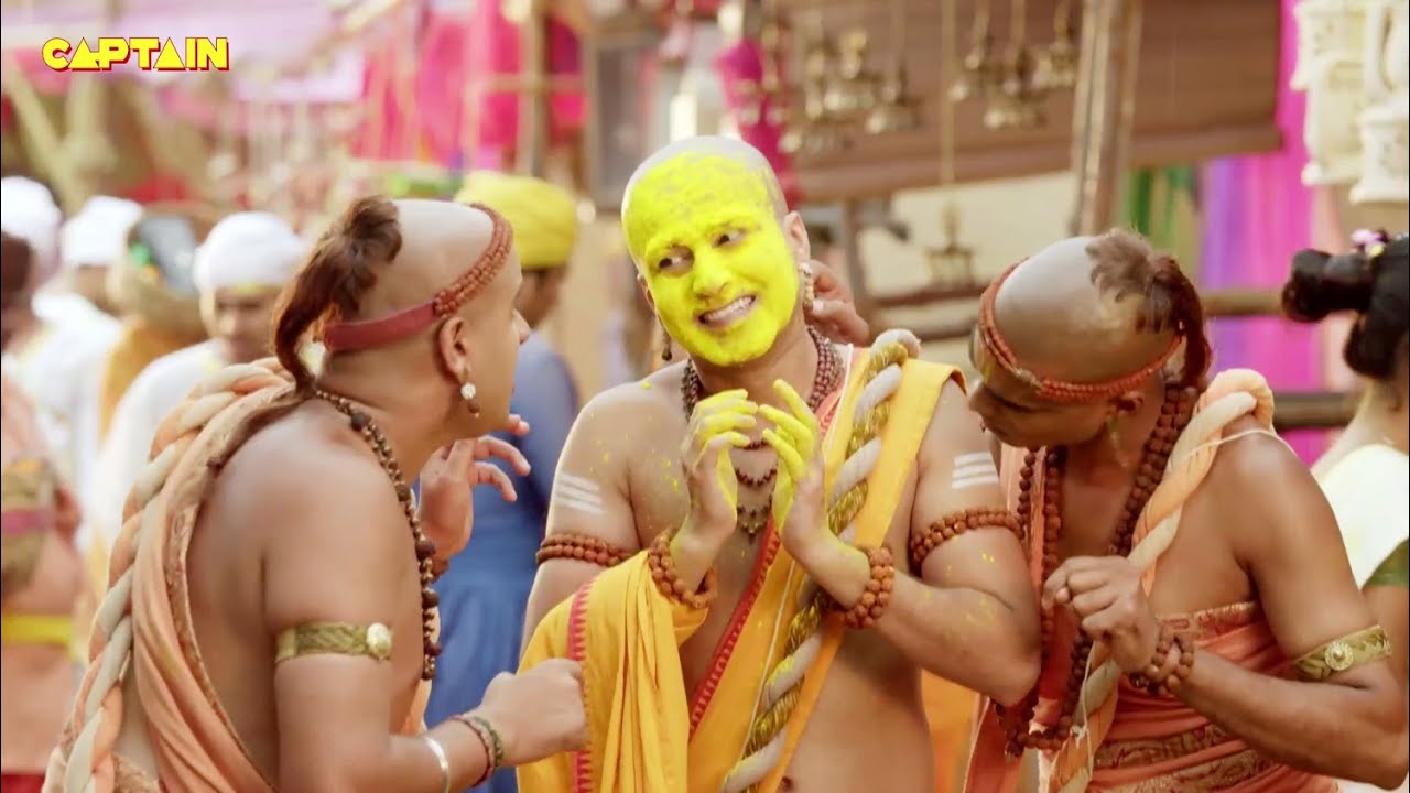 तथाचार्य से बचने के लिए पंडित रामा कृष्ण ने अपने चेहरे पर लगाया चन्दन | तेनाली रामा - Tenali Rama