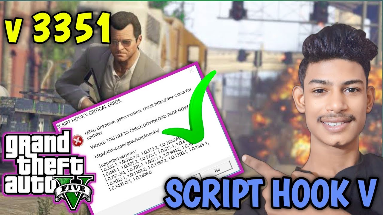 FIXED] SCRIPT HOOK V CRITICAL ERRORAFTER GTA 5 UPDATE 3351 | SCRIPT ...