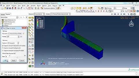 How to make movie file in Abaqus