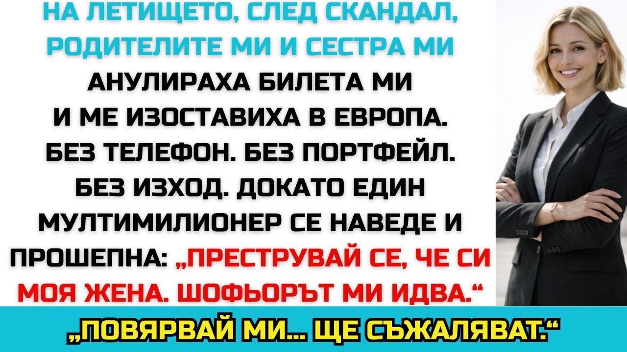 На летището ме изоставиха — милиардер прошепна „Повярвай ми… ще съжаляват“