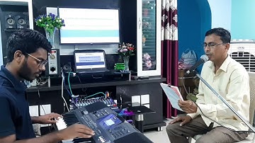 Yesu tu mera gadh he.. practice time..lyrics:Kiran(Baroda) Vocal:Anilbhai.Music:Nikhil(Kerala)