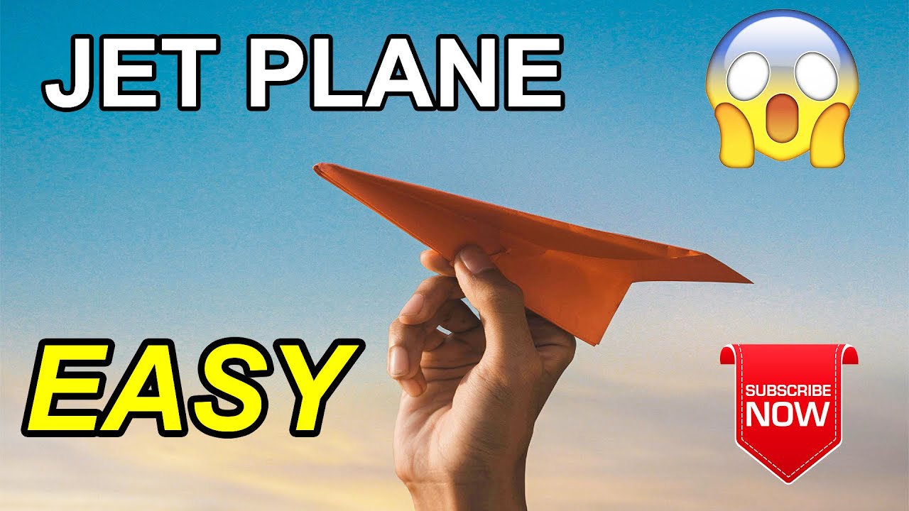 How to Make a Paper Airplane Jet That Flies Far Easy - YouTube