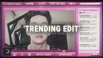 "𝗧𝗿𝗲𝗻𝗱𝗶𝗻𝗴" edit tutorial [+preset] - alight motion