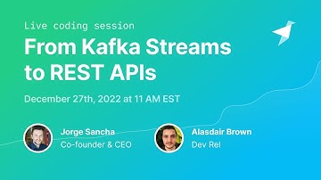 Live Coding - From Kafka Streams to REST APIs in minutes