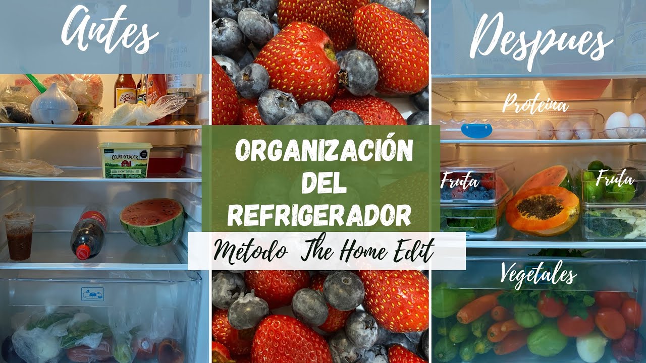 🥬COMO ORGANIZAR UN REFRIGERADOR  PEQUEÑO🍋🥦🌈The Home Edit 🍊Parte 3