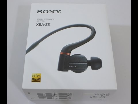 NEW! Sony XBA-Z5 hi-res earphones unboxing