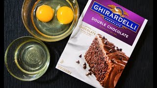 Ghirardelli double chocolate premium cake mix review best ever! :)
very easy instruction it was super moist and rich actually taste like
chocolat...