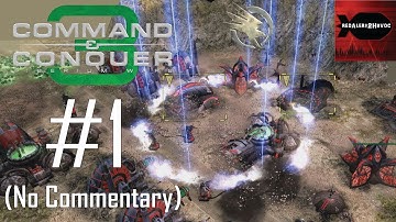 C&C3: Tiberium Wars: GDI - Campaign Playthrough Part 1 (North Carolina Badlands, No Commentary)