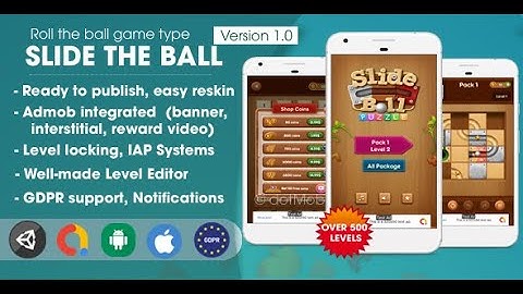 Slide The Ball - Unity Template Project - Unity Source code